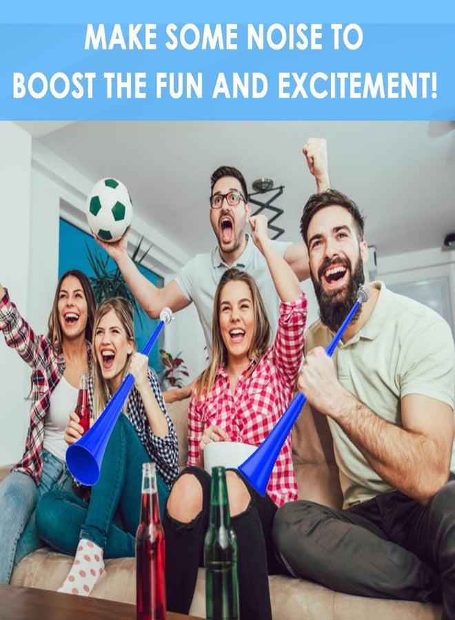 Qidoe Stadium Horn Vuvuzelas Soccer Noisemakers Collapsible Blow Trumpet Horns Noise Maker Loud Sound Handheld Sports Horn Noisemaker for Sports Events Graduation Games Party Supplies Favors Accessories - Image 3